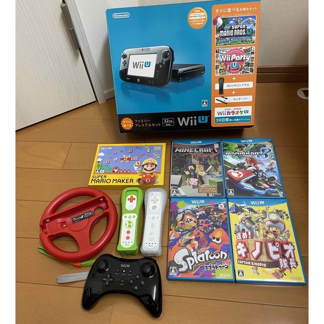 Wii U - Nintendo Wii U ファミリープレミアムセット KUROとソフトなど