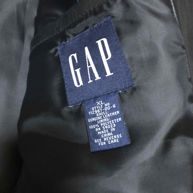 old GAP ギャップ カウレザーテーラードジャケット 6 牛革