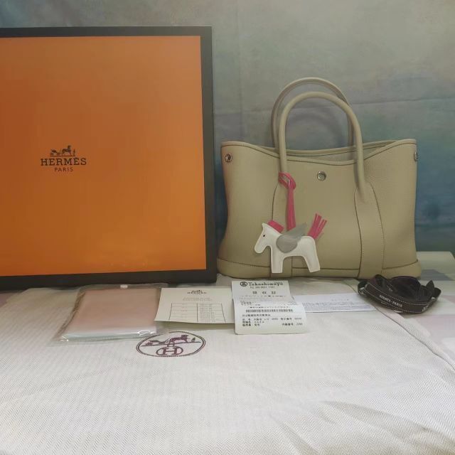 名入れ無料】 HERMES - Hermes エルメス エトゥープ TPM30 ガーデン