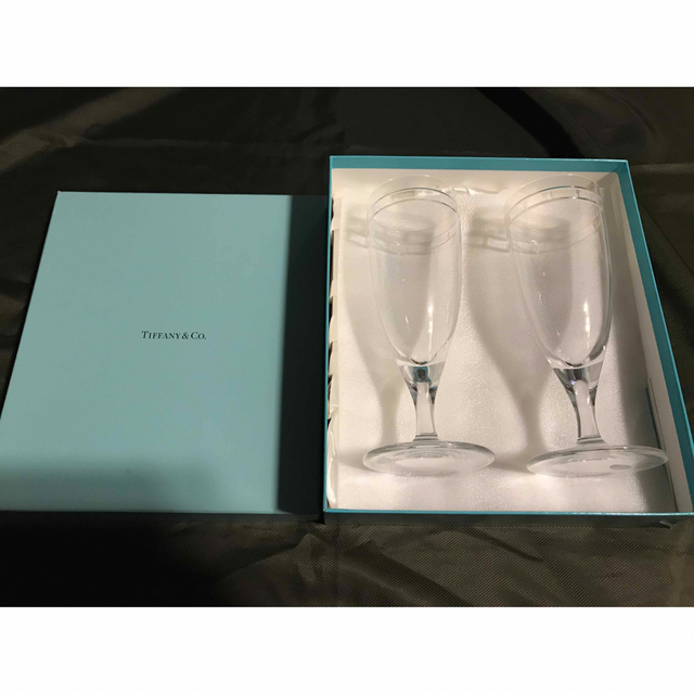 TIFFANY\u0026CO. ティファニー T\u0026CO. ペア シャンパングラス - 食器