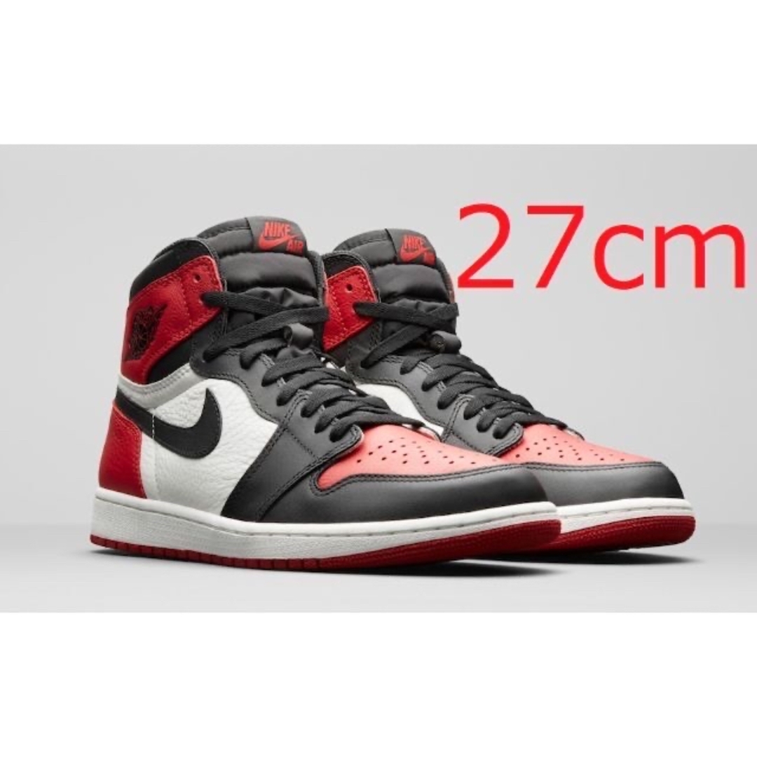 NIKE AIR JORDAN 1 HIGH OG BRED TOE 27cm