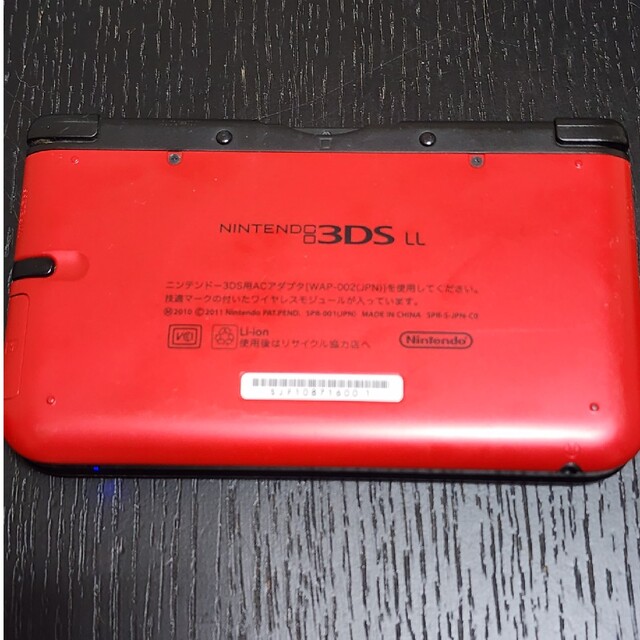 3dsllブラック×レッド　品箱無し 2