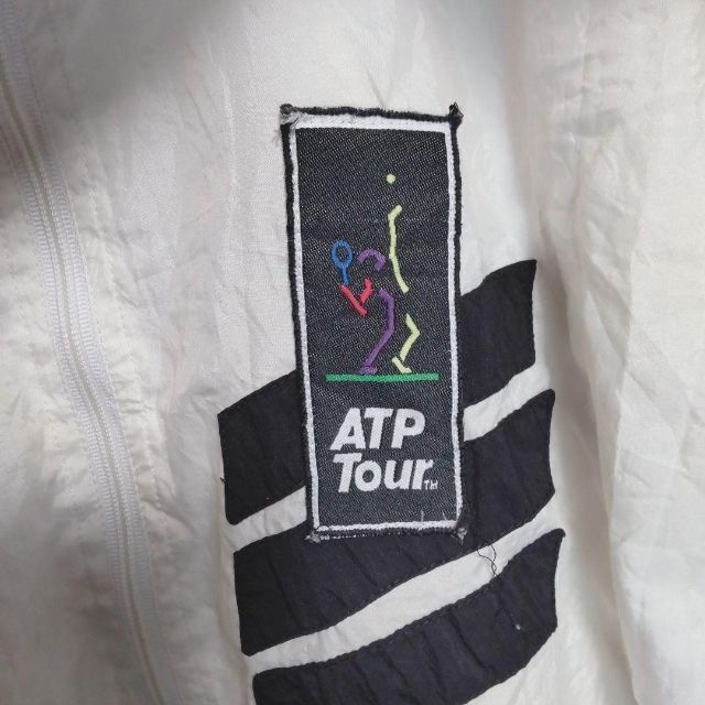 adidas(アディダス)の80s adidas ATP 刺繍ロゴ トレフォイル ナイロンジャケット メンズのジャケット/アウター(ナイロンジャケット)の商品写真