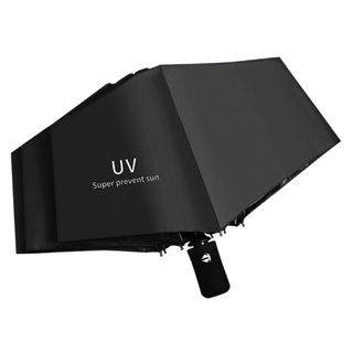 新品 未使用 折りたたみ傘 ブラック 黒 日傘 UVカット99％ 梅雨 雨(傘)