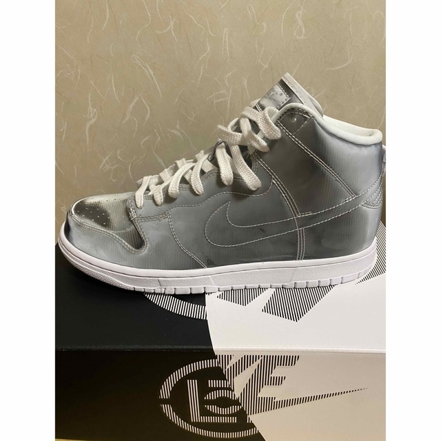 CLOT × Nike Dunk High "Silver/Flux"