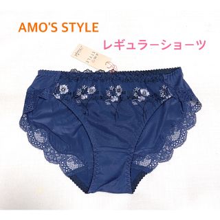 アモスタイル(AMO'S STYLE)のトリンプAMO'S STYLE ワイルドブーケレギュラーショーツ M ネイビー(ショーツ)