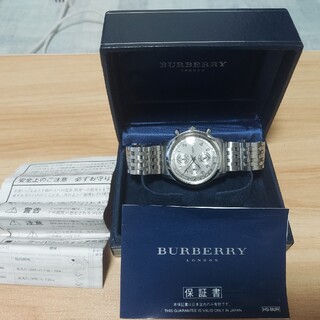 バーバリー(BURBERRY)のBURBERRY LONDON 腕時計 アナログ クロノグラフ  ステンレス(腕時計(アナログ))