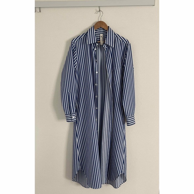 ストライプ【値下げ】GroundY 18ss ロングシャツ