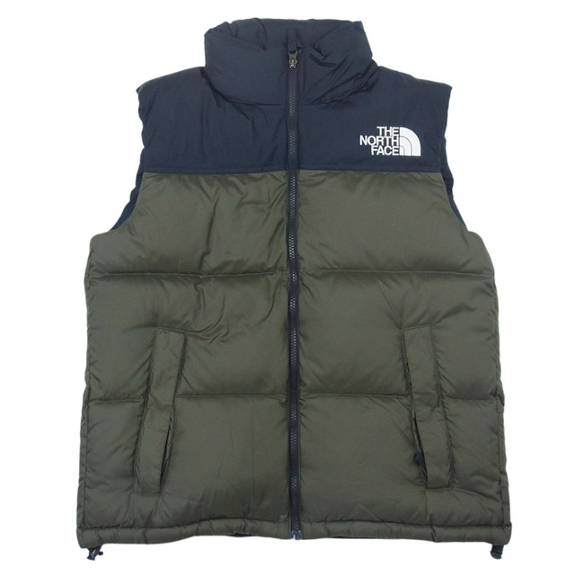 THE NORTH FACE ノースフェイス ND91843 Nuptse Vest ヌプシ ダウン ベスト カーキ系 M