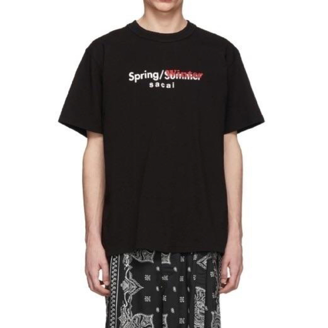 sacai 19SS Tシャツ Black Size4 カットソー ブラック