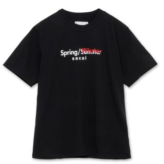 サカイ(sacai)のsacai 19SS Tシャツ Black Size4 カットソー ブラック(Tシャツ/カットソー(半袖/袖なし))