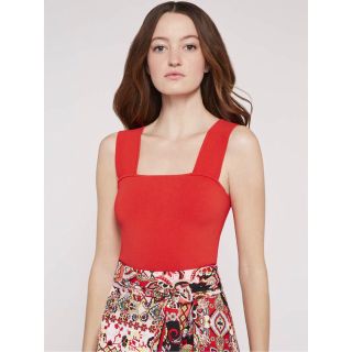 アリスアンドオリビア(Alice+Olivia)のAO RASHIDA CROPPED STRETCH-KNIT TOP XS(タンクトップ)