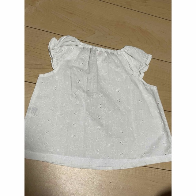 レースチュニック　95 キッズ/ベビー/マタニティのキッズ服女の子用(90cm~)(Tシャツ/カットソー)の商品写真