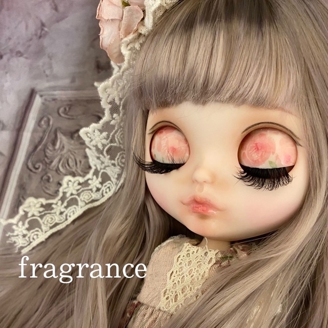 カスタムアイシードール 白肌 icydoll ストレート毛先カール 薄茶mixの