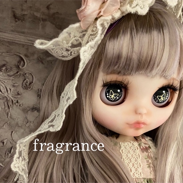 カスタムアイシードール 白肌 icydoll ストレート毛先カール 薄茶mixの