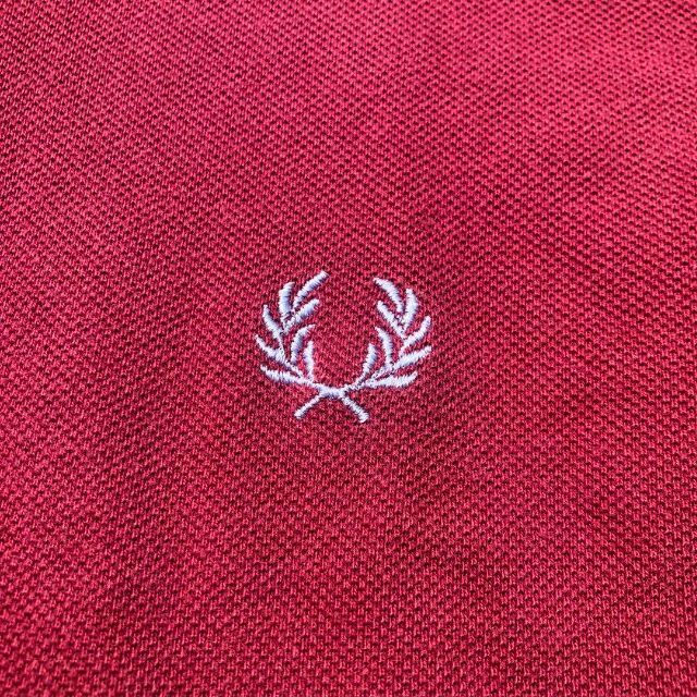 FRED PERRY(フレッドペリー)のFRED PERRY フレッドペリー ポロシャツ 36 91cm S えんじ色 メンズのトップス(ポロシャツ)の商品写真