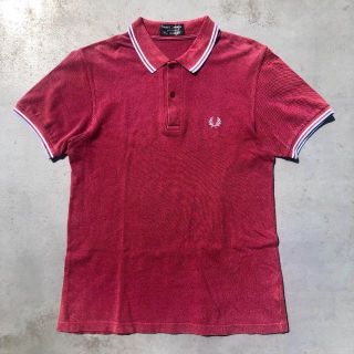 フレッドペリー(FRED PERRY)のFRED PERRY フレッドペリー ポロシャツ 36 91cm S えんじ色(ポロシャツ)