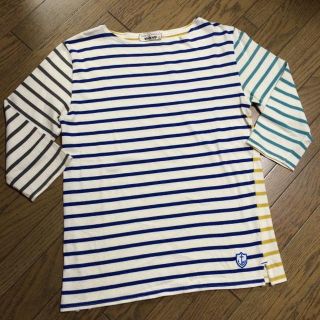 アーバンリサーチ(URBAN RESEARCH)の美品URBAN RESEARCH デザインボーダーカットソー　アーバン(Tシャツ/カットソー(七分/長袖))