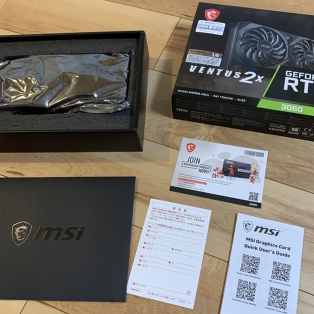 美品　MSI GeForce RTX 3060 VENTUS 2X 12G OC