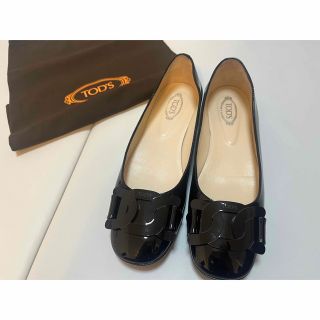 トッズ(TOD'S)の最終値下げ　エナメルフラットパンプス(ハイヒール/パンプス)