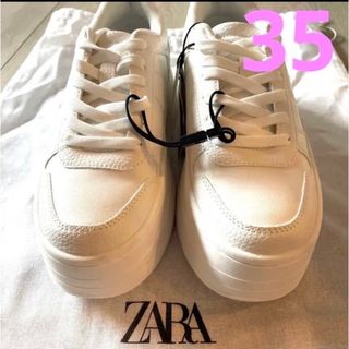 ザラ(ZARA)の【ZARA】プラットフォームスニーカー 35(スニーカー)