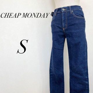 チープマンデー(CHEAP MONDAY)のチープマンデー　ロングスキニーパンツ　デニム　ジーンズ　ブルー　カジュアル(デニム/ジーンズ)