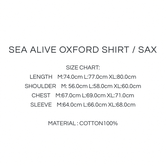 WIND AND SEA SEA ALIVE OXFORD SHIRT/SAX