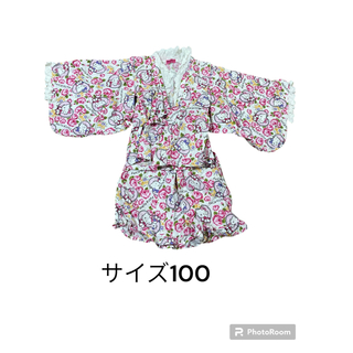 ハローキティ　甚平　レース　スカート サイズ100 (甚平/浴衣)