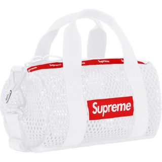 Supreme - supreme シュプリーム バッグ メッシュ ミニダッフル 3L 白