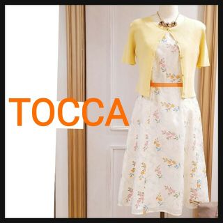 トッカ(TOCCA)の◆TOCCA トッカ　STELLA ドレス　フラワー刺繍ワンピース　サイズ2◆(ひざ丈ワンピース)