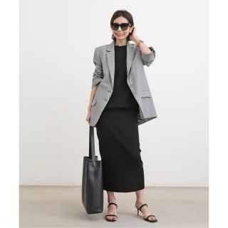 アパルトモンドゥーズィエムクラス(L'Appartement DEUXIEME CLASSE)の新品タグ付　アパルトモン　Knit Skirt ブラック　38(ロングスカート)