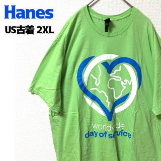 ヘインズ(Hanes)のUS古着 Hanes ヘインズ 半袖Tシャツ プリントT ゆるだぼ 企業T 丸首(Tシャツ/カットソー(半袖/袖なし))