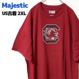 マジェスティック(Majestic)のUS古着 Majestic 半袖Tシャツ カレッジ サウスカロライナ ゆるだぼ(Tシャツ/カットソー(半袖/袖なし))