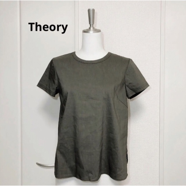 theory - Theory セオリー カーキ リネン ブラウス カットソーの通販