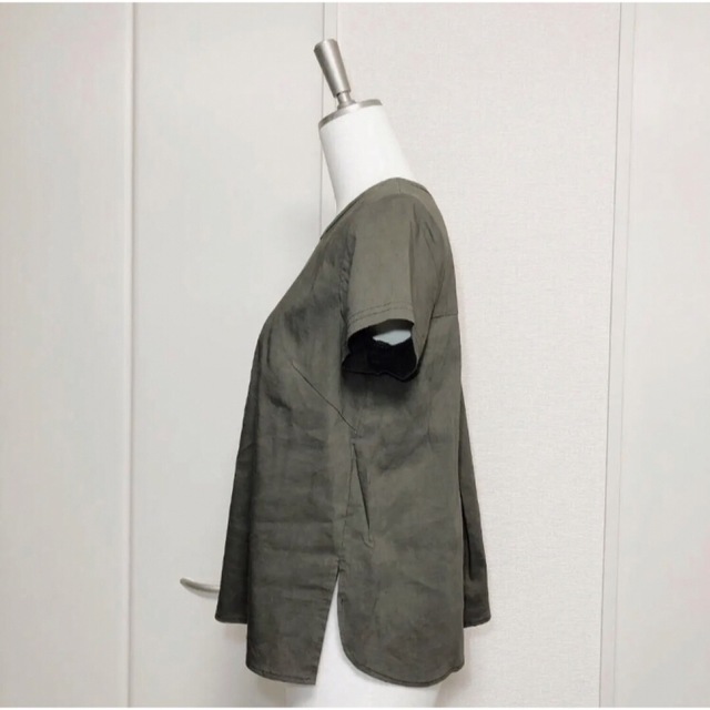 theory - Theory セオリー カーキ リネン ブラウス カットソーの通販