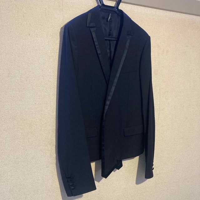 Dior homme タキシードジャケット 変形 サテンラペル 48-