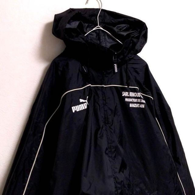 レア◎00s◎PUMA◎ジャケット◎黒×白◎モノトーン◎オーバーサイズ◎着回し