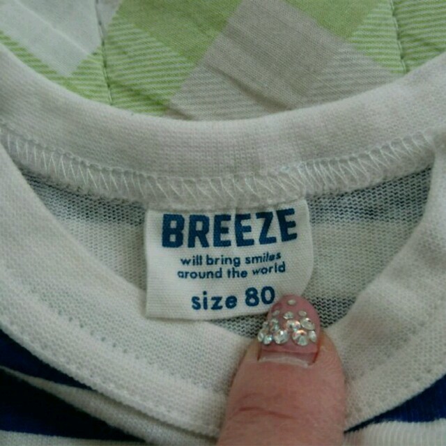 BREEZE(ブリーズ)のBREEZE☆サスペンダー風ロンT キッズ/ベビー/マタニティのベビー服(~85cm)(Ｔシャツ)の商品写真