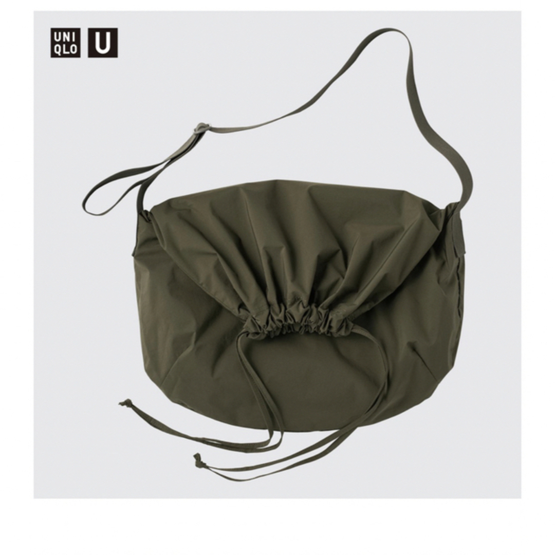 UNIQLO(ユニクロ)のUNIQLO ドローストリングショルダーバッグ 22AW メンズのバッグ(ショルダーバッグ)の商品写真
