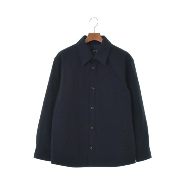 A.P.C. アーペーセー カジュアルシャツ XS 紺あり伸縮性