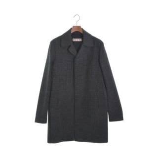 マルニ(Marni)のMARNI マルニ コート（その他） 44(S位) 黒xグレー(チェック) 【古着】【中古】(その他)