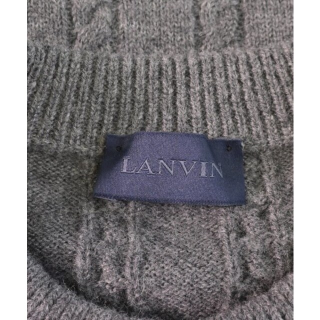 LANVIN(ランバン)のLANVIN ランバン ニット・セーター L グレー 【古着】【中古】 メンズのトップス(ニット/セーター)の商品写真