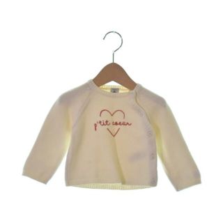 プチバトー(PETIT BATEAU)のPETIT BATEAU プチバトー ニット 81 白 【古着】【中古】(ニット)