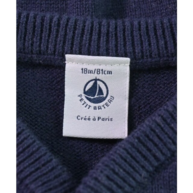 PETIT BATEAU(プチバトー)のPETIT BATEAU プチバトー ニット 81 紺 【古着】【中古】 キッズ/ベビー/マタニティのキッズ服女の子用(90cm~)(ニット)の商品写真