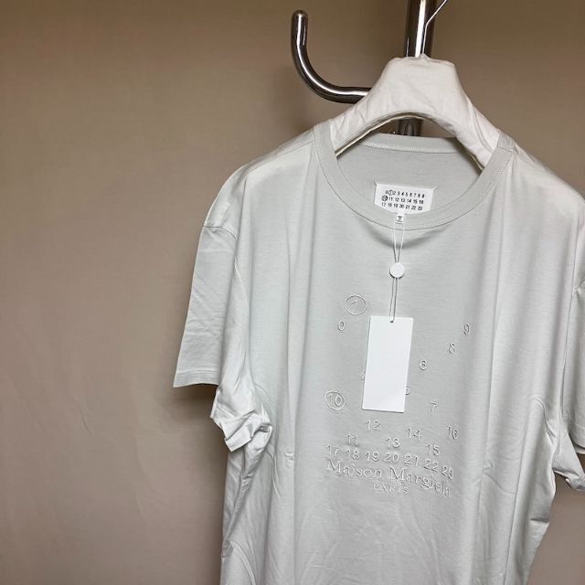 新品 XXL 23SS マルジェラ バブルロゴTシャツ 白系統 4763