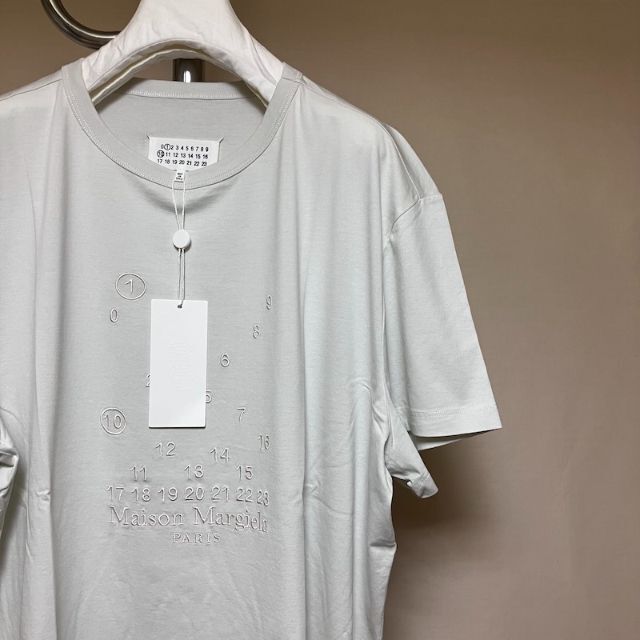 新品 XXL 23SS マルジェラ バブルロゴTシャツ 白系統 4763