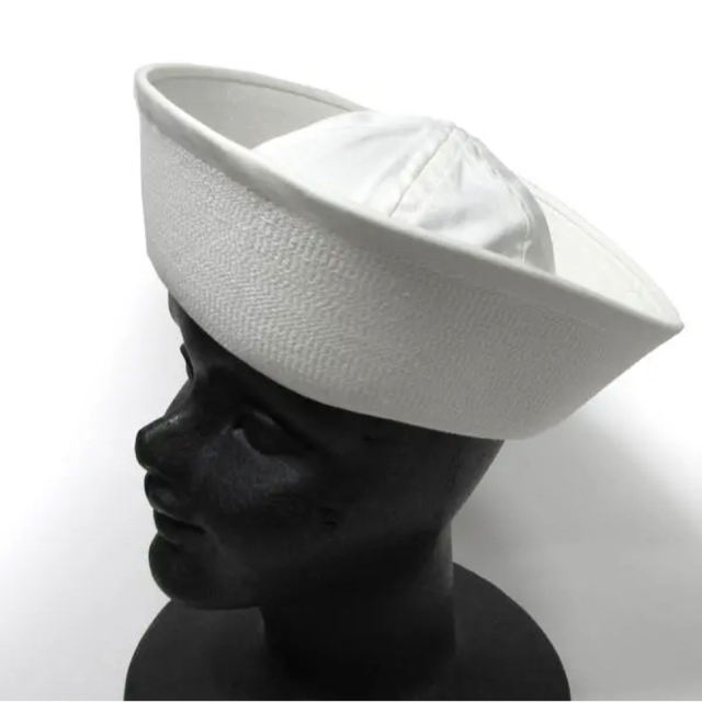 MILITARY(ミリタリー)のDeadstock セーラーハット 7 3/4 米軍実物 (新品・未使用) 白 メンズの帽子(その他)の商品写真
