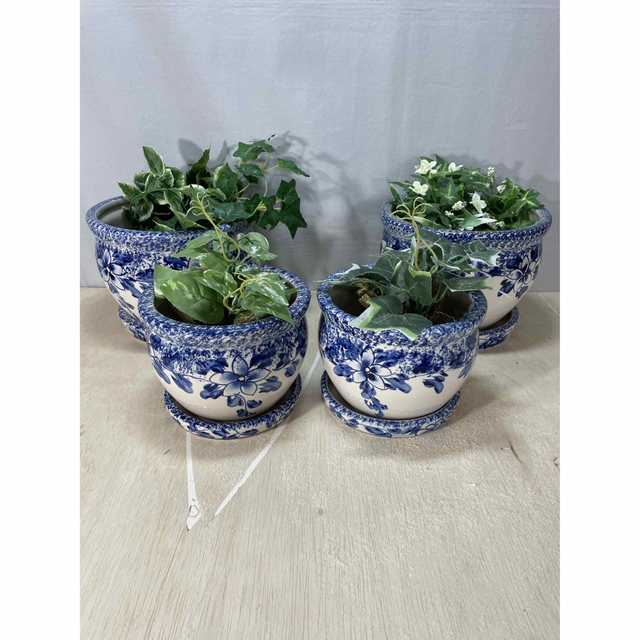新品陶器 植木鉢 4点セット | gulatilaw.com