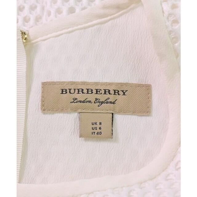 BURBERRY(バーバリー)のBURBERRY バーバリー ワンピース 40(M位) 白 【古着】【中古】 レディースのワンピース(ひざ丈ワンピース)の商品写真