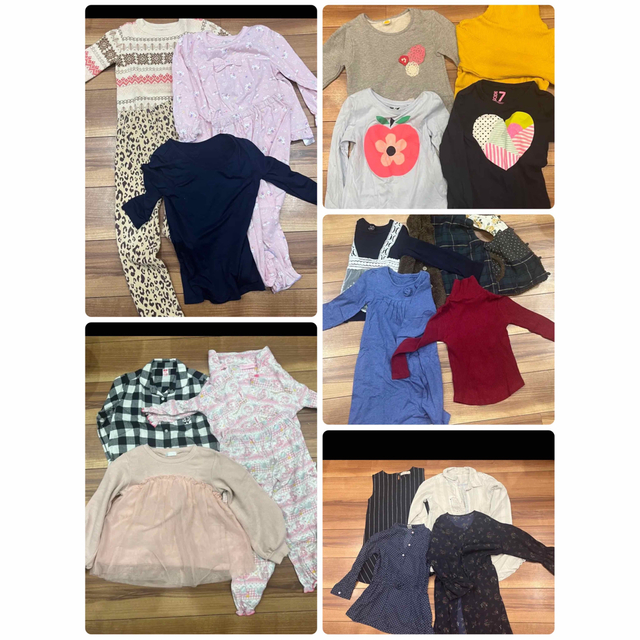 120cmの女の子の洋服まとめ売り 秋冬 19点 | フリマアプリ ラクマ